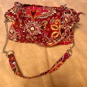 Vera Bradley Safari Sunset red Bowling handbag